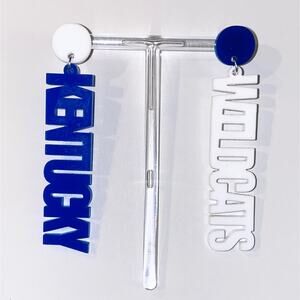 Kentucky Wildcats Acrylic Earrings